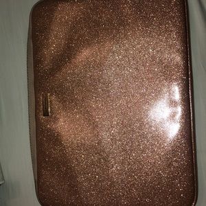 Kate Spade Glitter Rose Gold Laptop Sleeve